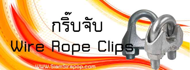 กริ๊บจับสลิง wire rope clips